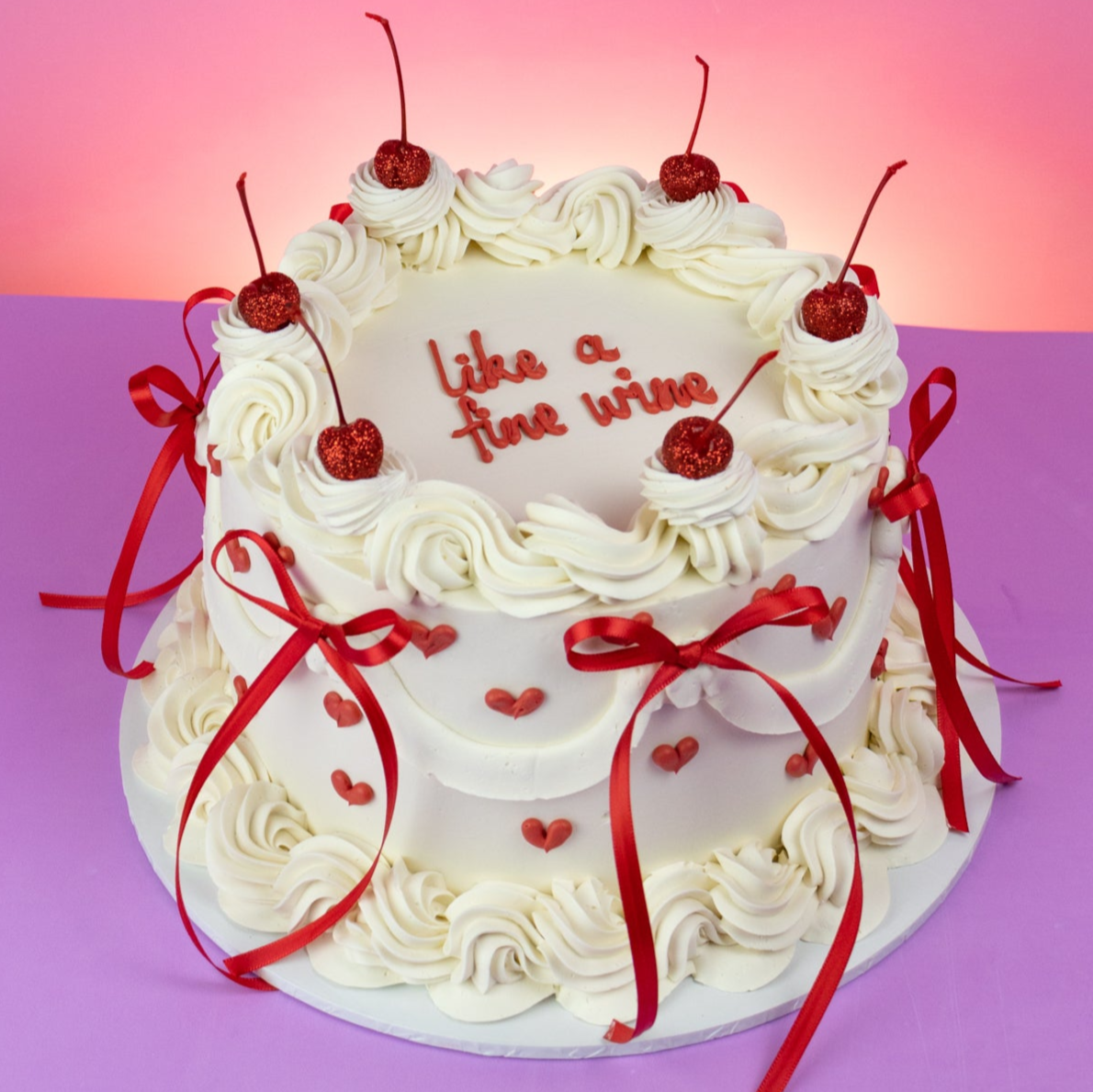 Bow Cake - Cupid Style