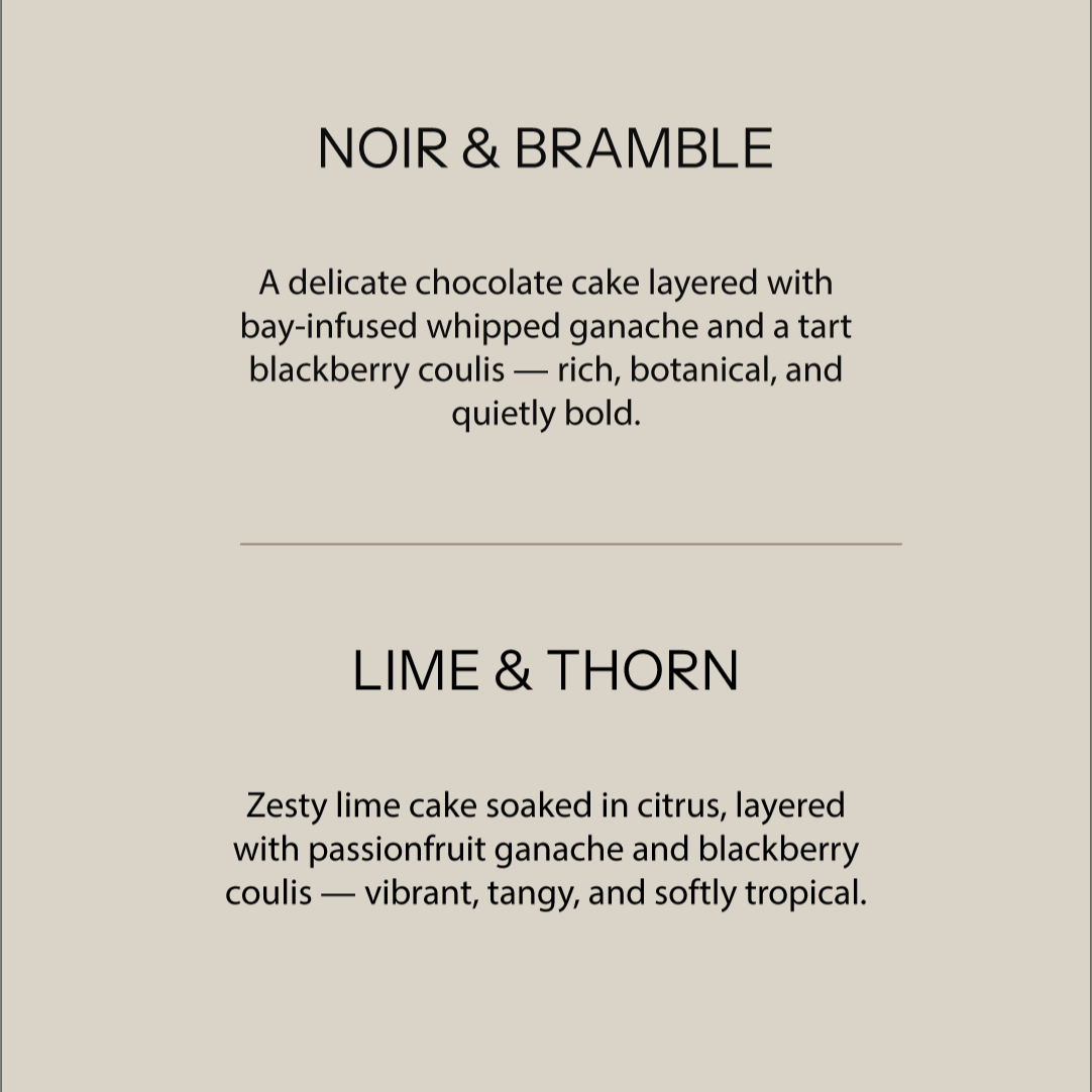 Cake Samples - September 20th