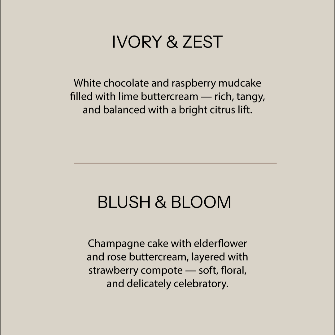 Cake Samples - September 20th